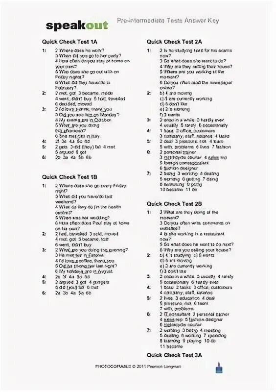 Final test 2. Speakout pre Intermediate Unit Test 3 ответы. Speakout Intermediate Unit Test 3 answer Key. Speakout pre Intermediate Test Unit 2. Speakout Intermediate Test Unit 9.