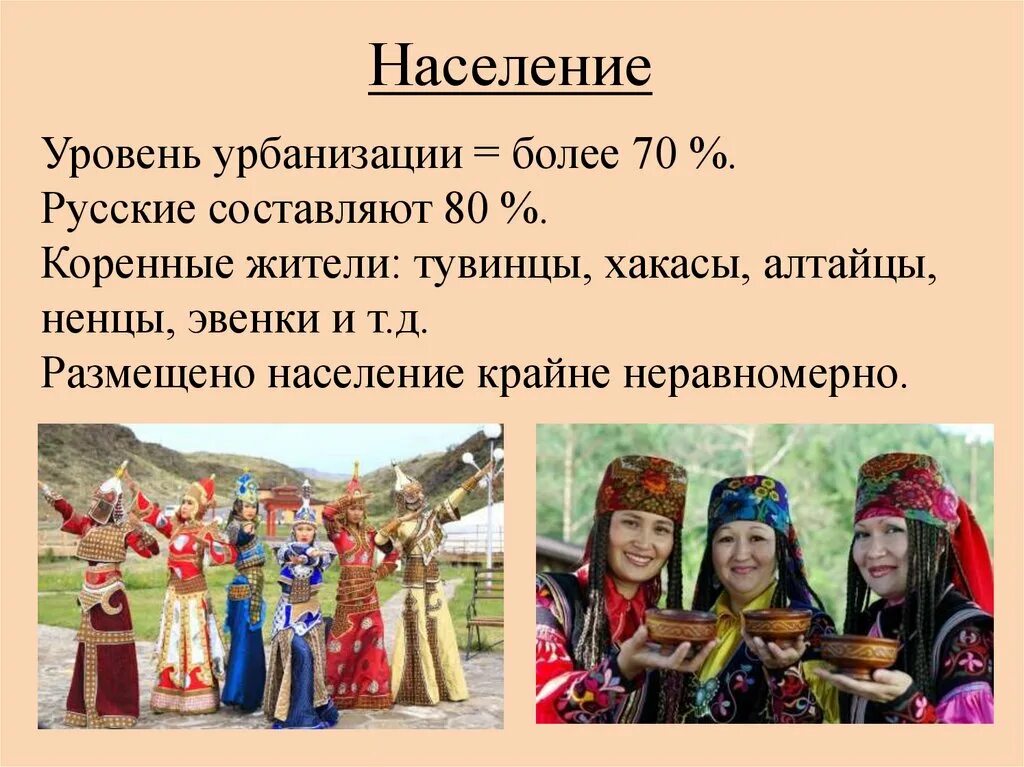 Состав населения восточной сибири. Алтайцы и Хакасы. Население Восточной Сибири. Население Сибири презентация. Сибирь население народы.