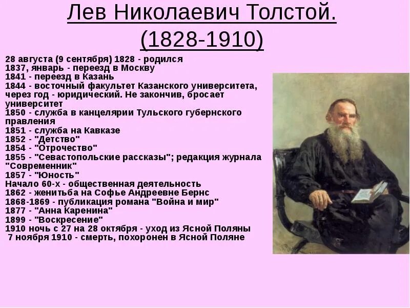 Л Н толстой краткая биография. Сообщение о жизни и творчестве л н Толстого кратко. Творческий путь л.н Толстого кратко. События Толстого Толстого Лев Николаевич.