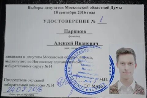 Выборы ногинска