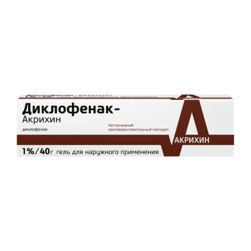 Диклофенак акрихин от чего. Диклофенак акрихин гель. диклофенак-акри гель 1%, 40 г. диклофенак-акрихин гель 1% 40г (акрихин). диклофенак гель 1% 40г.