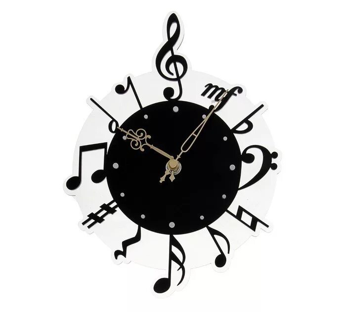 Включи музыкальные часы. Часы музыкальные настенные. Часы с нотами настенные. Часы для музыканта настенные. Настенные часы большого диаметра.