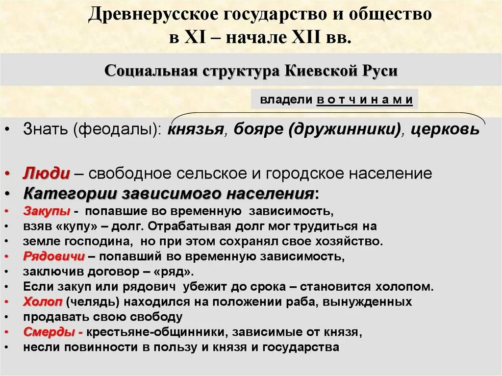 Категории свободных. Социальная структура Киевской Руси. Социальная иерархия Киевской Руси:. Социальная структура древнерусского общества. Социальная структура общества Киевской Руси.