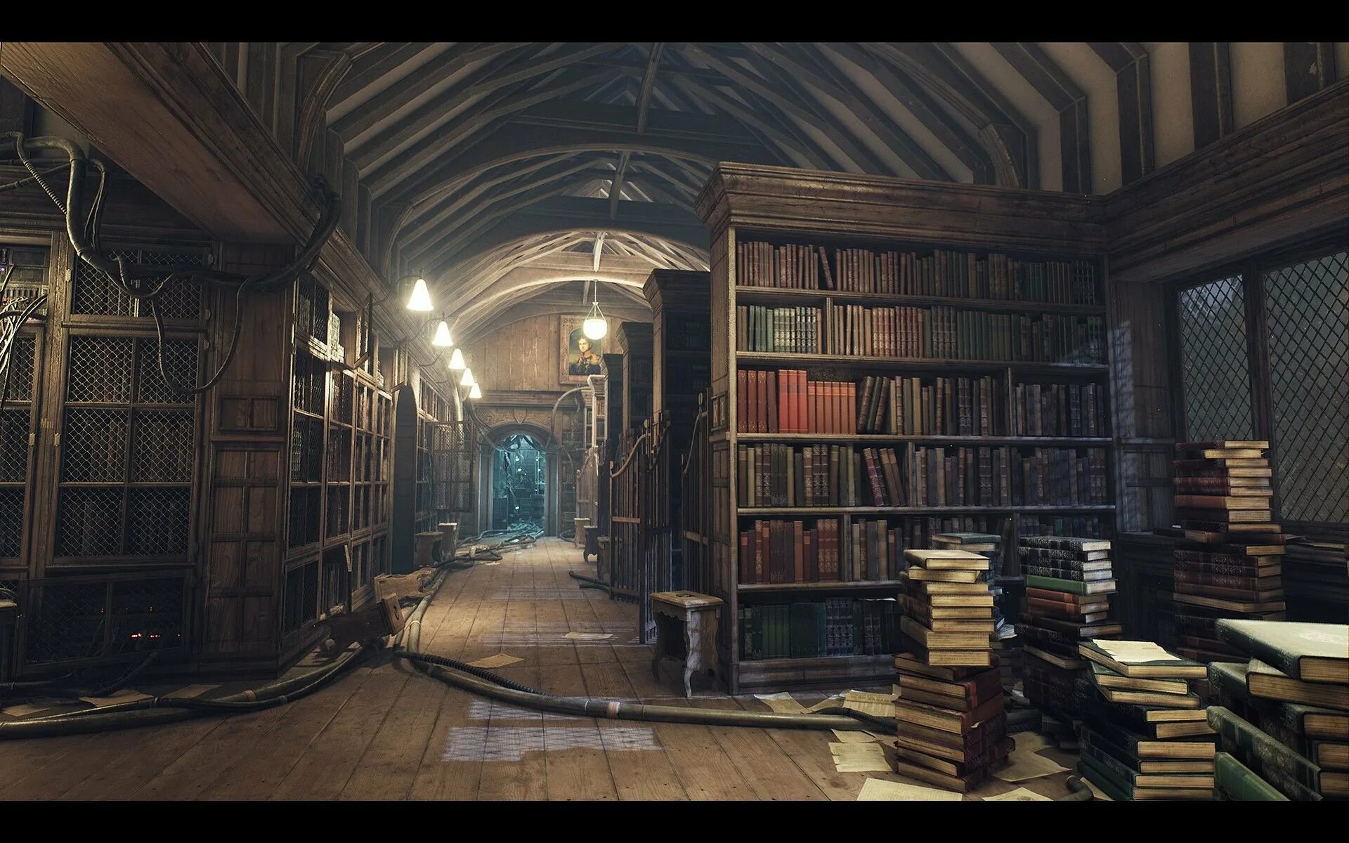 Старинная библиотека. Библиотека арт. Темная библиотека. Библиотека фэнтези.
