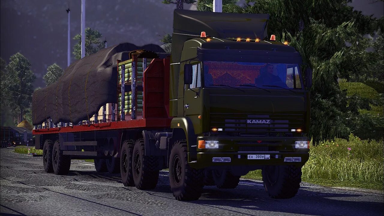 Евро трек с грузом по россии. Euro Euro Truck Simulator 2 Россия. Евро трак симулятор 2 суровая Россия. Русские прицепы для етс 2. Внедорожные прицепы для етс 2.