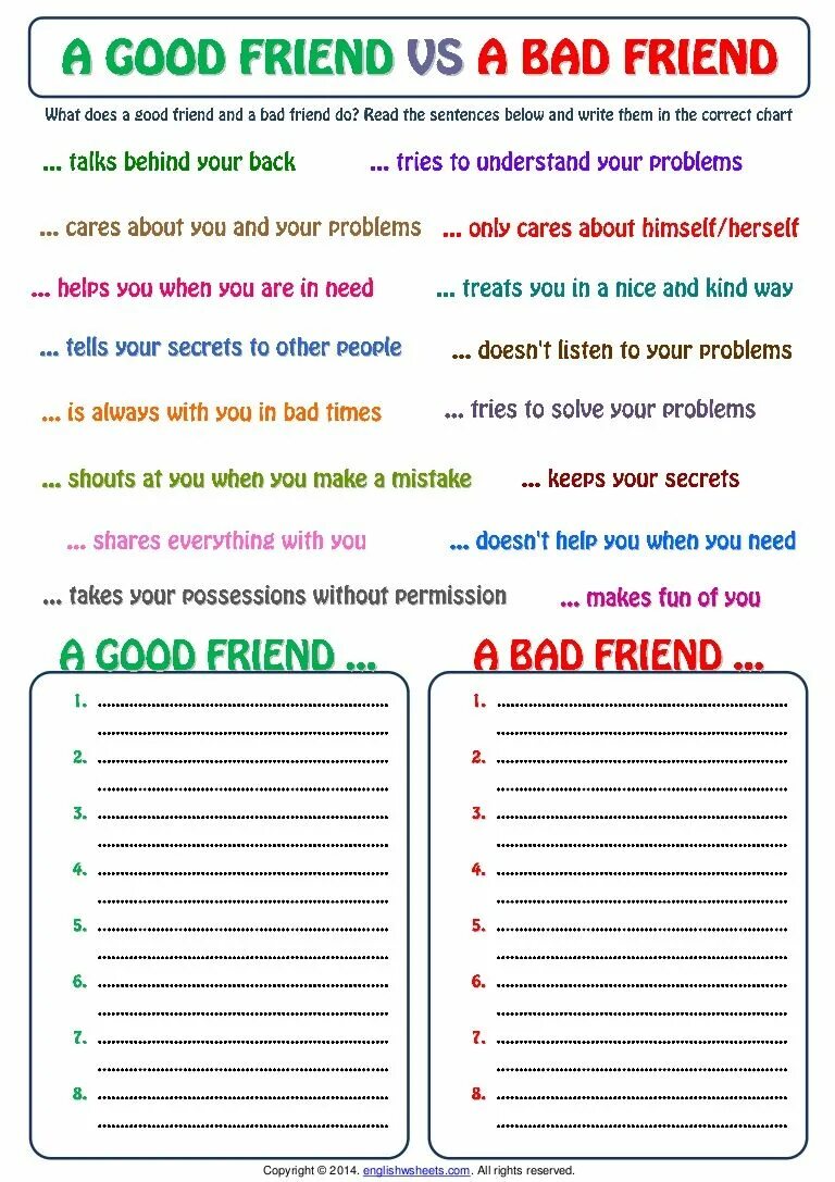 Friendship задания. Дружба Worksheets. Задания по теме Friendship. Задания на good better best. Speaking notes