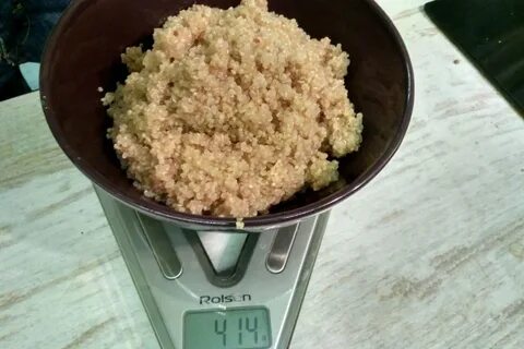 Вареный киноа калории