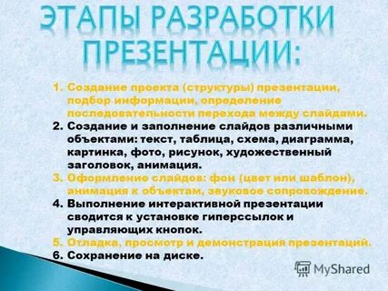 Как составить презентацию