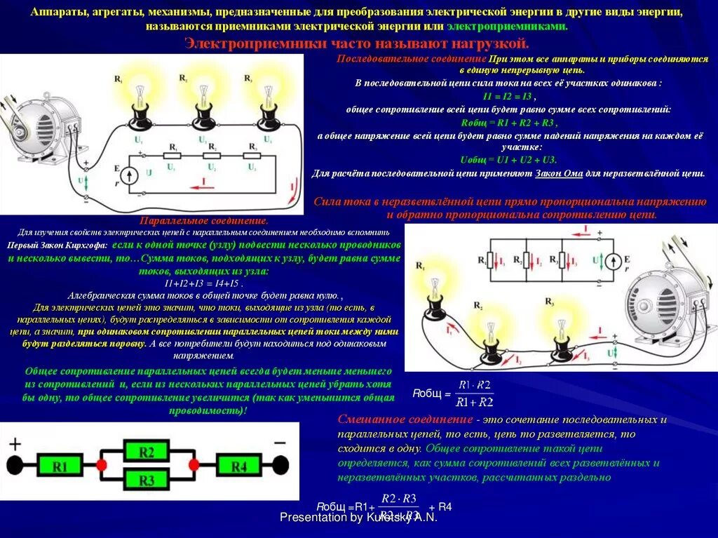 Соединение проводов в электрической цепи 7. Параллельное соединение электрической цепи. Параллельное соединение приборов. Способы соединения электрических цепей. Закон Ома для параллельного соединения.