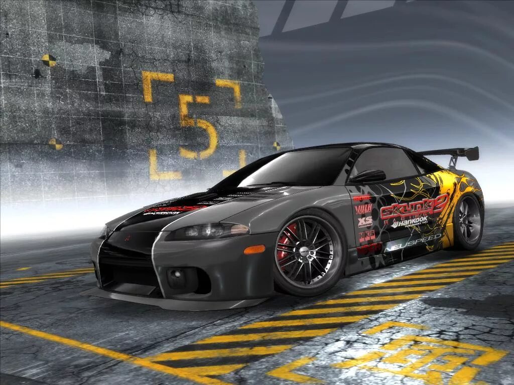 Худ спид про. Need for Speed PROSTREET Mitsubishi Eclipse. NFS прострит. NFS Pro Street машины. Eclipse NFS Pro Street.