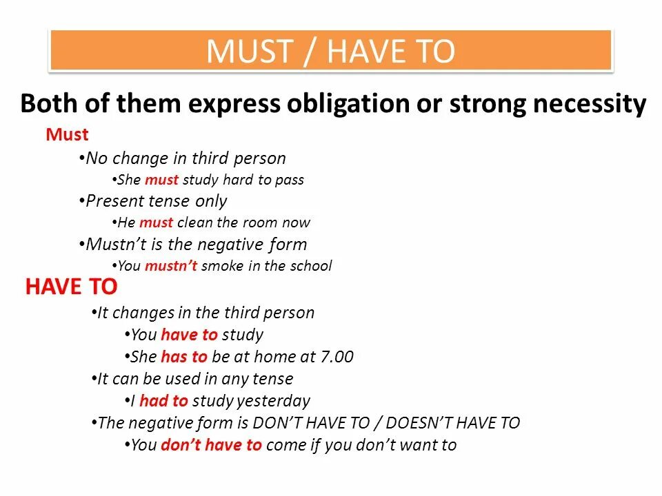 Модальные глаголы must mustn't can't правило. Must have to упражнения. Must have to правило. Can must have to правило. Have to has to should exercises