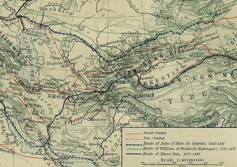 Плано карпини. Карпини Джиованни дель Плано карта путешествий. Джованни да Плано Карпини.