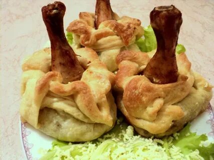 Мясо курицы с тестом