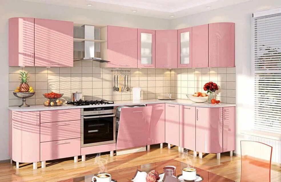 Кухонный гарнитур. Кухонный гарнитур розовый. Розовые кухонные гарнитуры. Кухня в розовом цвете. Купить кухню видео