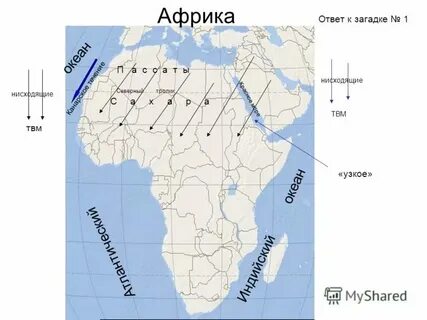 Индийский океан относительно тропиков