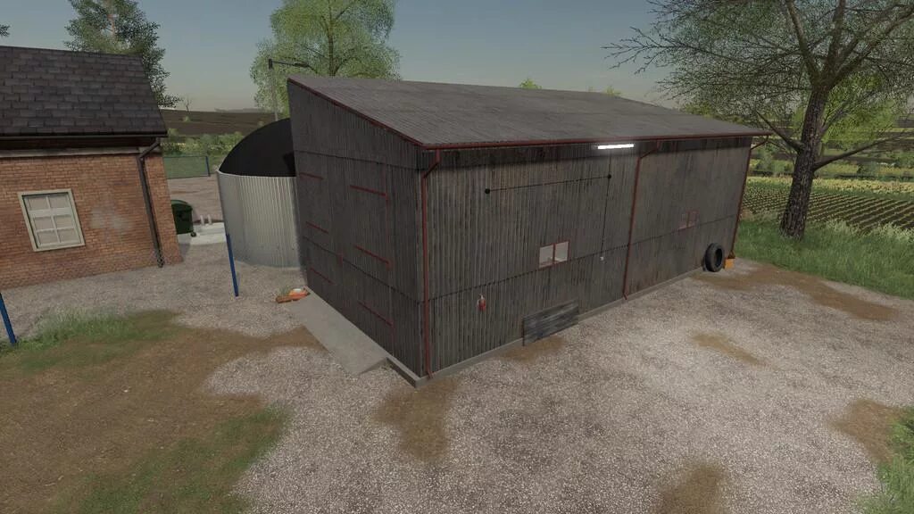 Фс 19 мод ангар. Металлический гараж farming simulator 19. fs 19 ангар. сарай на фс 19. гараж на фс 19.