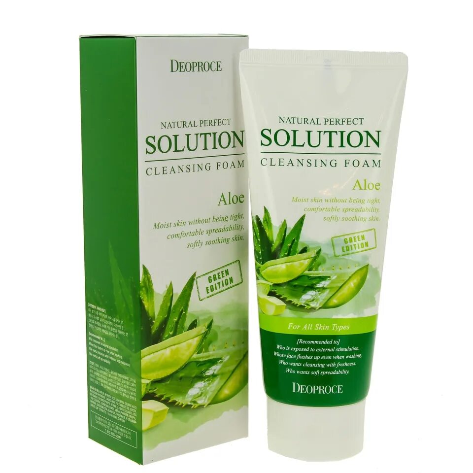 Solution cleansing foam. Deoproce natural perfect solution Cleansing Foam Green Tea пенка с экстрактом зелёного чая , 170мл. Пенка Deoproce natural perfect solution Cleansing Foam Green Edition Aloe. Deoproce natural perfect solution Cleansing Foam Green Edition greentea. ДП Foam пенка Deoproce natural perfect solution Cleansing Foam Green Edition greentea.