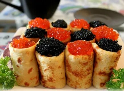 Картинки блины с икрой красивые