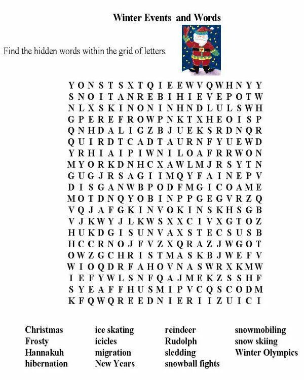 Words within words. Word search for Kids Winter. Wordsearch Kids Winter. Winter Sport Wordsearch. Как делать Winter Wordsearch по английскому.