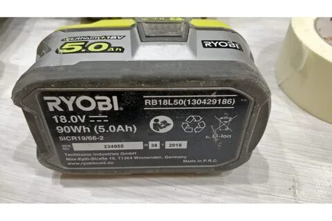 Аккумулятор ryobi rb18l50 5 а ч