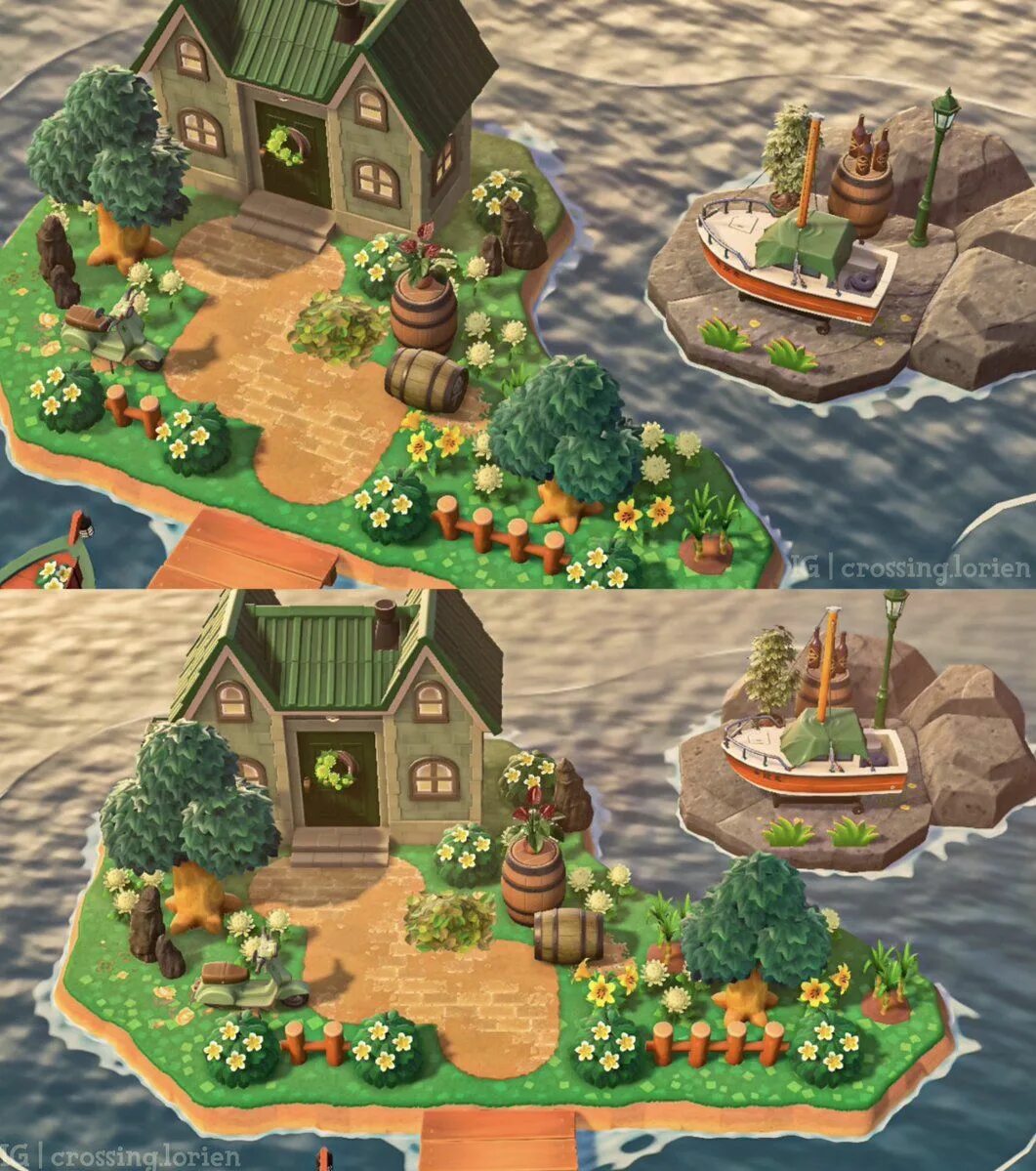 Animal crossing home. Animal Crossing: New Horizons: Happy Home Paradise. Энимал Кроссинг игра. Игра про украшение острова. Animal Crossing варианты украшения острова.