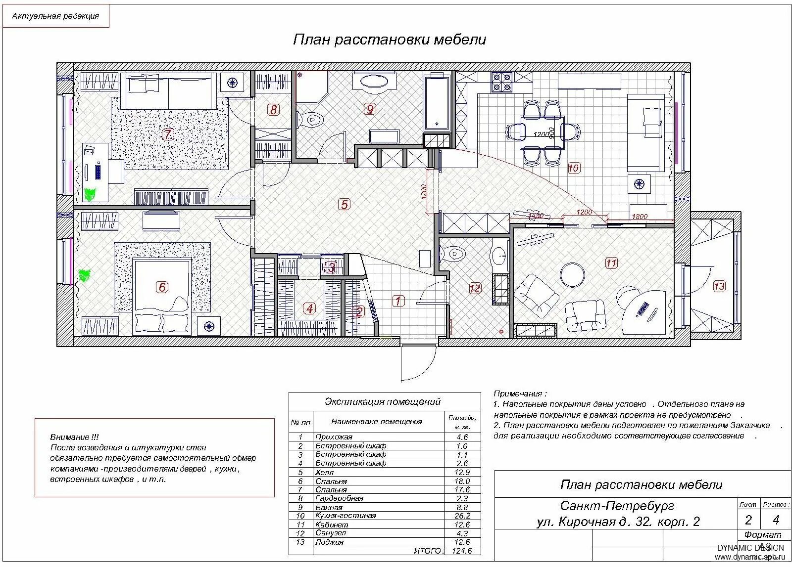 План дизайн проекта мебели