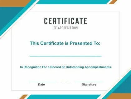 Certificate example