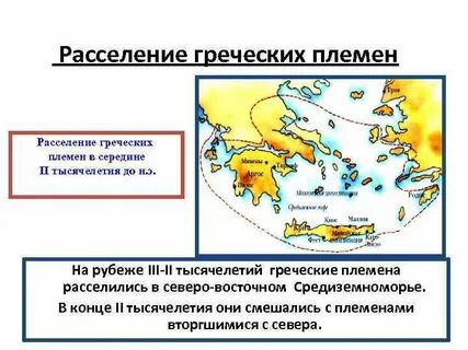 Греческие племена пришедшие на балканский полуостров