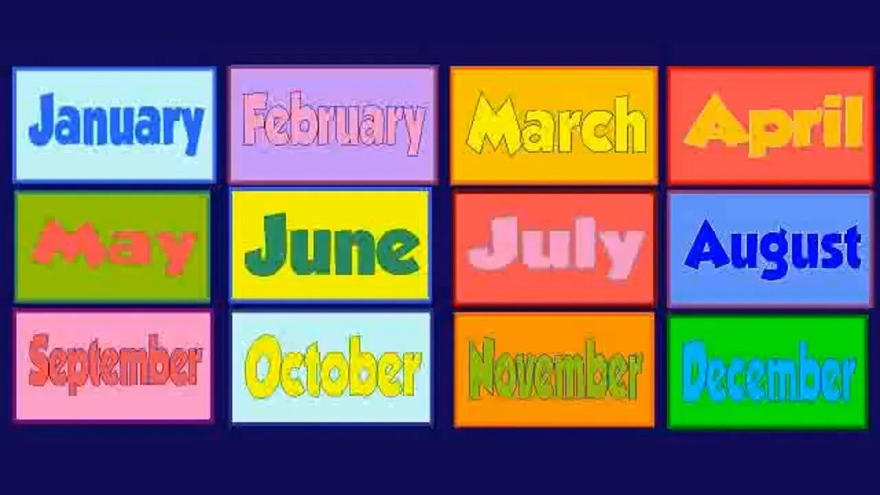 Песни месяцы на английском языке. Months of the year. Months of the year for Kids. Месяца на английском. Months in English.