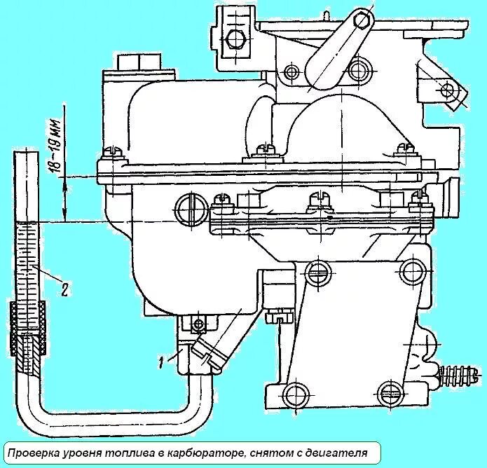 Карбюратор уровень бензина. Карбюратор ЗИЛ 131. Карбюратор ЗИЛ 130 регулировка уровня топлива. Уровень топлива в карбюраторе ЗИЛ 131. Карбюратор ЗИЛ 130 регулировочные винты.