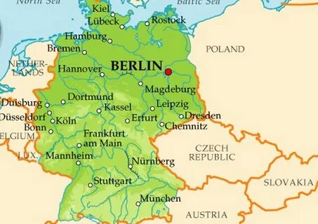Карта Германии Картинки - Telegraph.