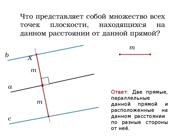 Даны три параллельные прямые