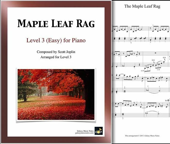 Maple Leaf Rag Ноты для фортепиано. Maple Leaf Rag Ноты. Maple Leaf Rag Ноты для фортепиано облегченный вариант. Maple Leaf Rag Ноты для фортепиано облегченный. Maple leaf rag