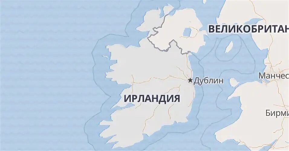 Дублин ирландия на карте