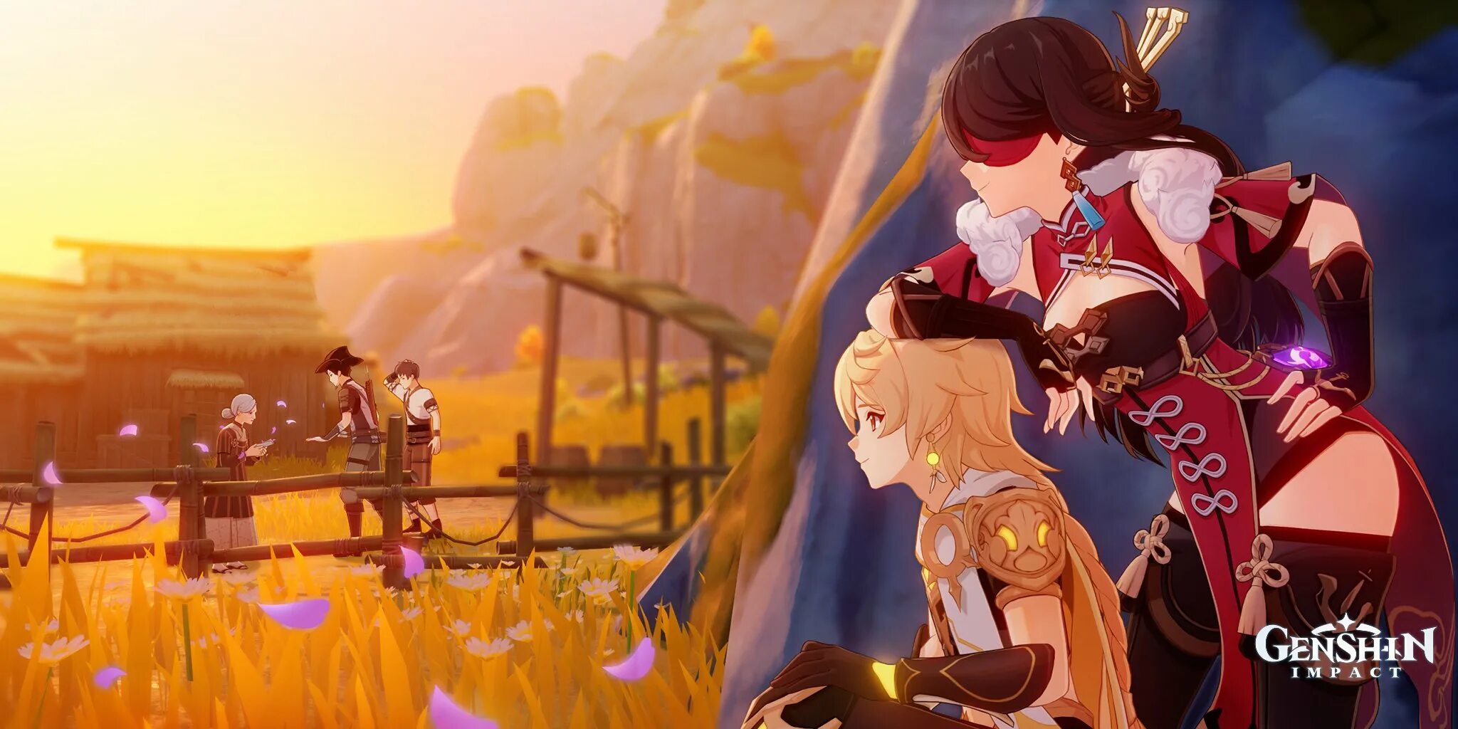 беннет геншин импакт. мисс хина геншин импакт официальный арт. ноэль геншин импакт. встречи genshin impact. концовки ноэль геншин импакт встреча.
