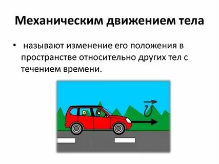 Изменение тела называется механическим движением