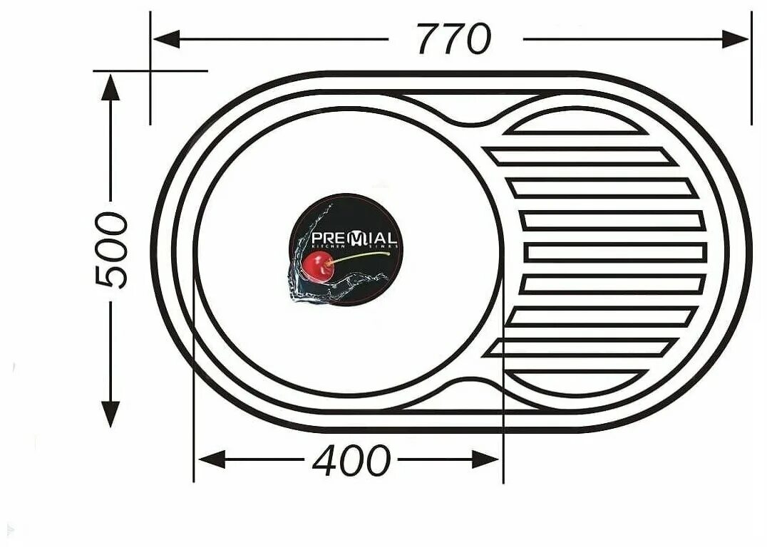 7750 Мойка врезная овальная Emar. Мойка кухонная РМС ms8-7750ovl. Кухонная мойка Premial. Мойка врезная лайн, овал большой 0,8 770*500. Вырез мойки в столешницу