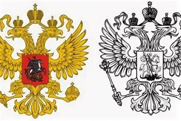 Герб орел вектор
