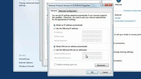 Dns виндовс 7