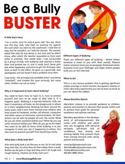 Dealing with bullying