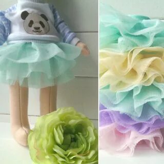 Юбка из фатина для куклы