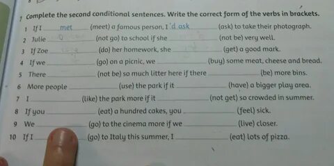 Complete the sentences using first conditional