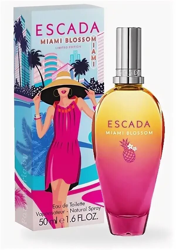 Эскада Майами блоссом. Escada Miami Blossom туалетная вода 100 мл. Escada туалетная вода Miami Blossom Limited 100 ml (ж). Эскада Майами блоссом Рени.