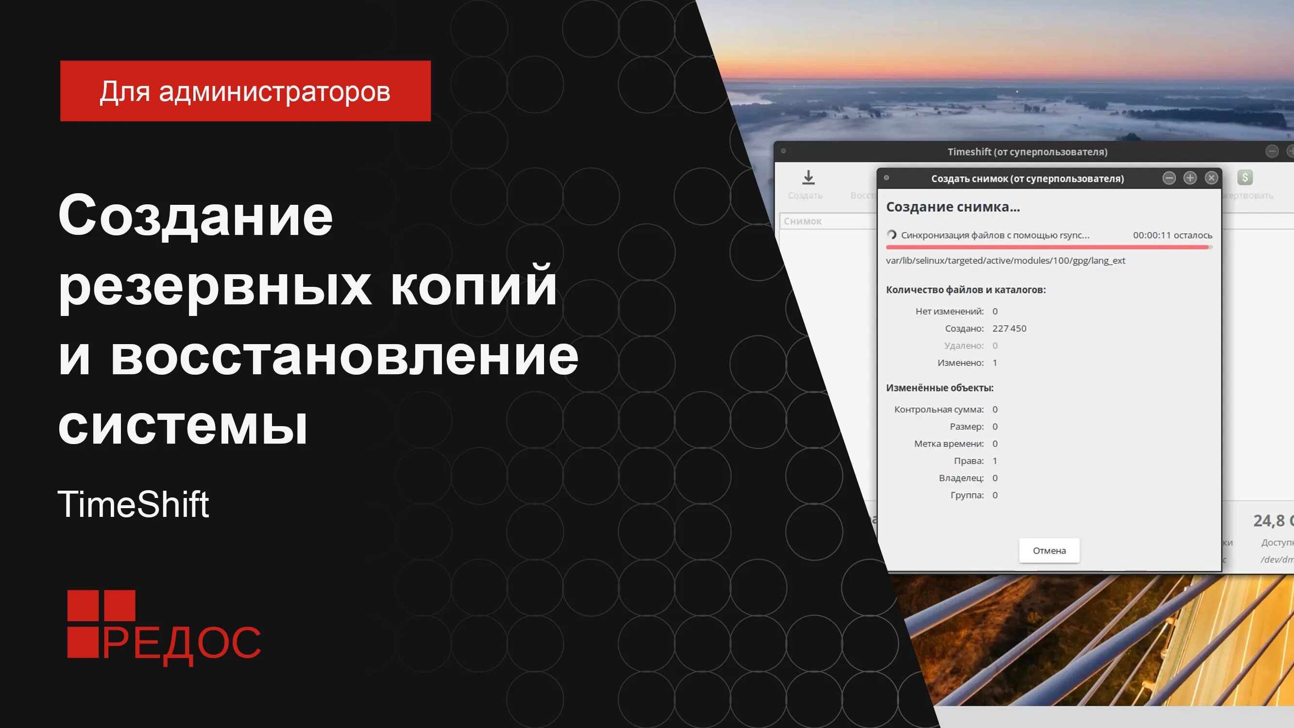 Создание резервных копий сервера
