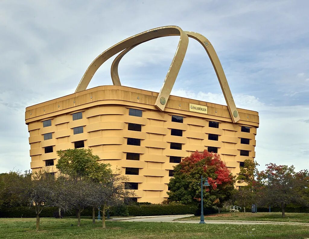 Здание-корзина (the Basket building), Огайо, США. Здание корзина штат Огайо США. Дом-корзина (Ньюарк, штат Огайо, США). Штаб квартира Longaberger — Ньюарк, штат Огайо, США.