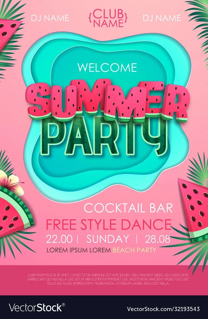 Summer disco. Summer disco