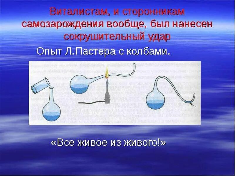 Эксперимент пастера с колбой