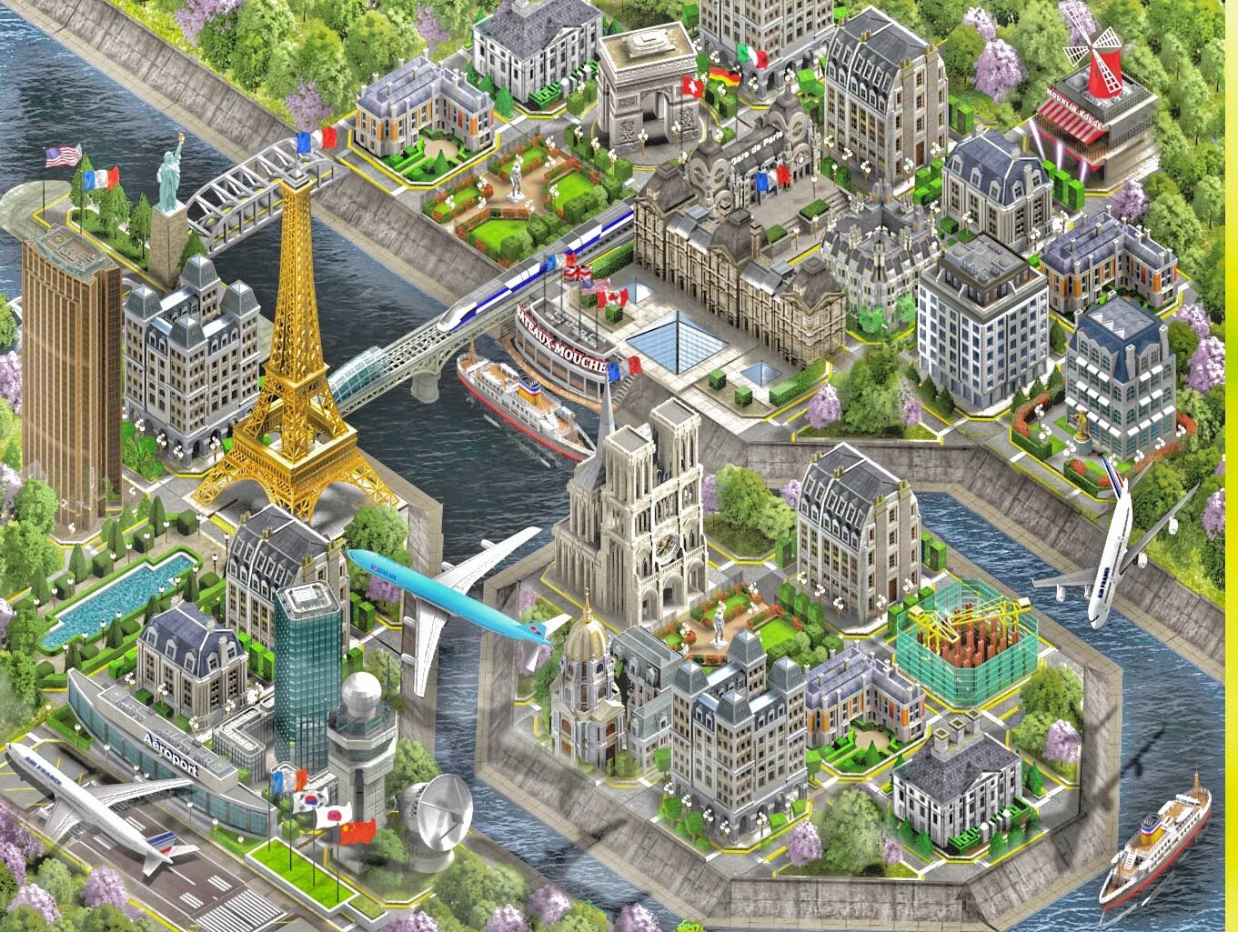 Парижский квартал симсити билдит. SIMCITY Париж. Симсити 2004. Симсити мобайл крепость.