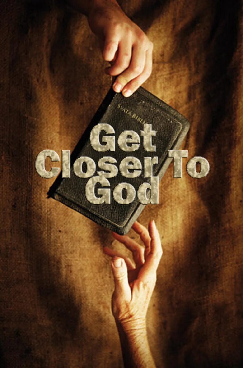 Get ones back. Get closer. Closer to God. Closer to me. Get close.