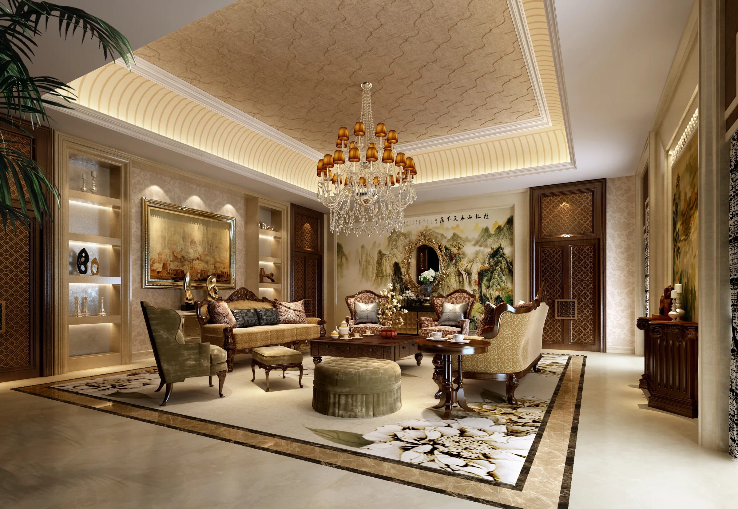 Apartments in Saudi ArabiaDesign and Visualization: VizLine Studio Luxury living